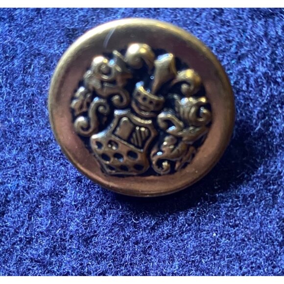 Vintage Herman Kay Navy Double-Breasted Wool-Blend Coat Preppy Academia - Picture 7 of 7